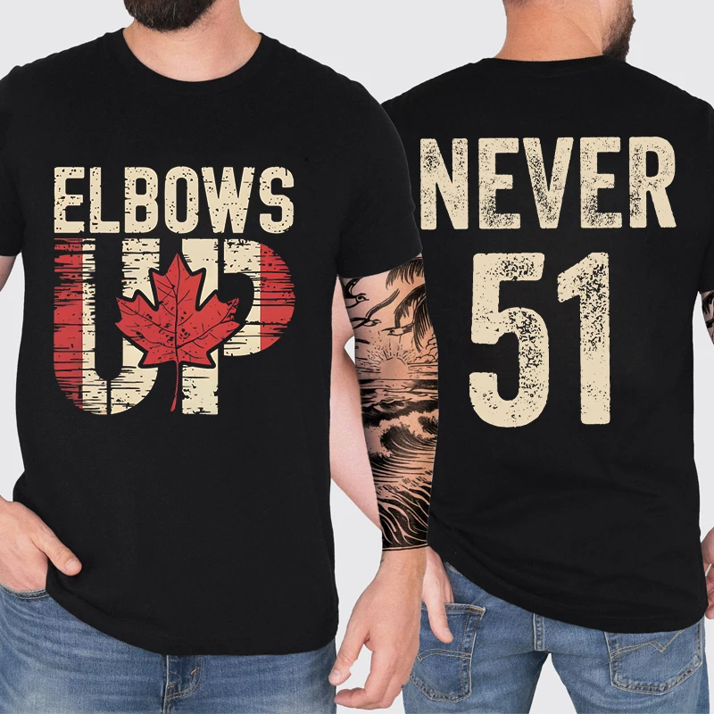 Summer Clothing Canada - الرجعية المرفقين حتى كندا طباعة تي