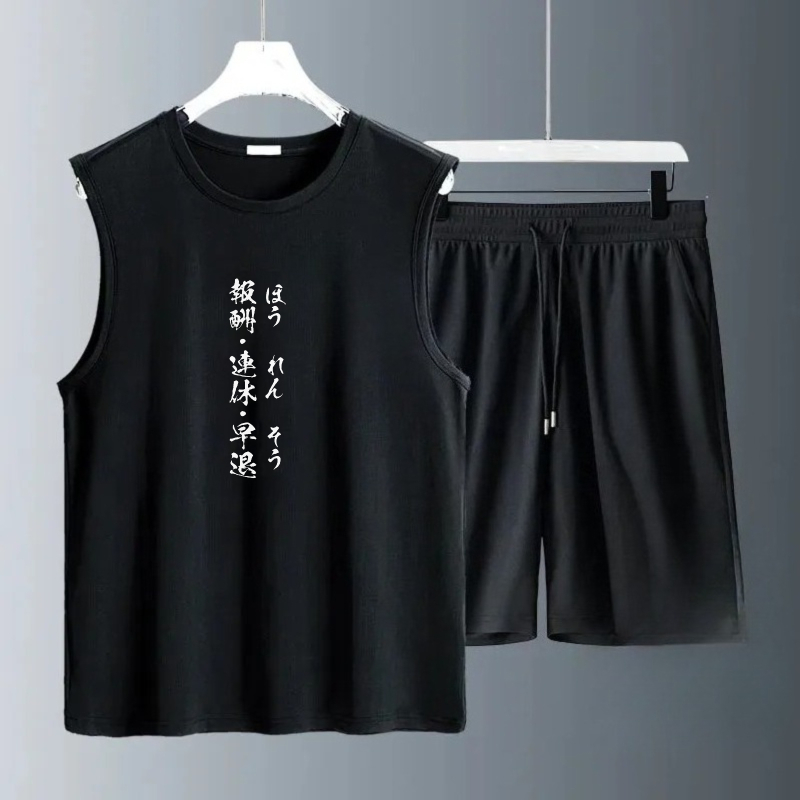 Summer Clothing Mens - مجموعات تيشيرتات بدون أكمام للرجال صيف