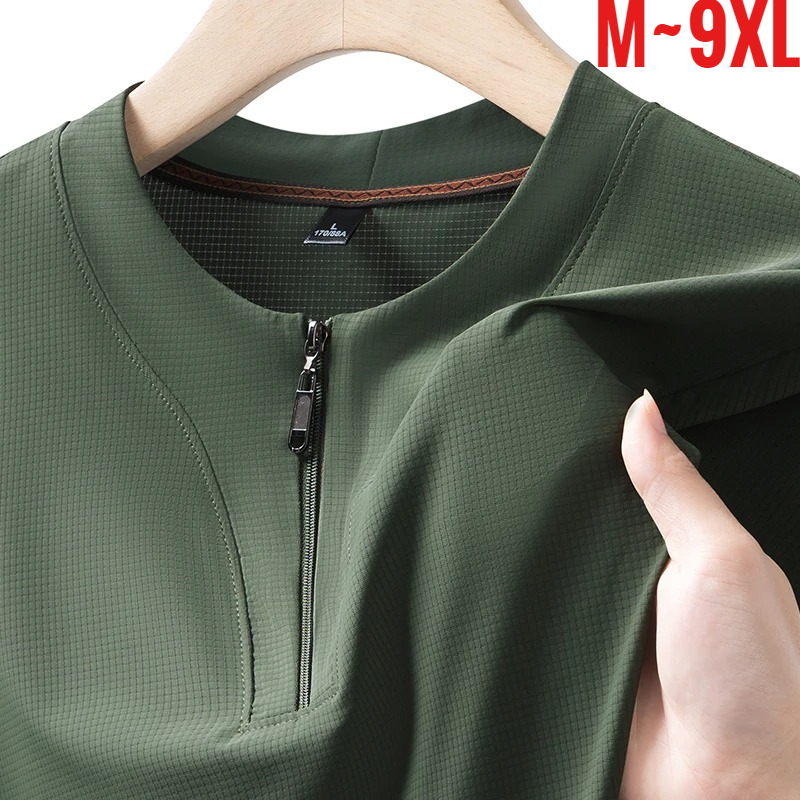 Summer Clothing For Young Men - قميص هينلي رجالي كبير الحجم 9XL