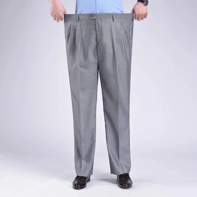 Summer Clothing Korea - بنطلون بدلة رجالي أسود مقاسات كبيرة