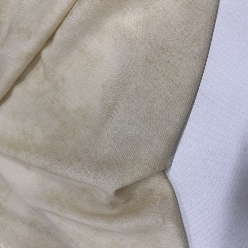 Soft Summer Yellow Clothing - قماش مزيج من القطن والكتان ناعم