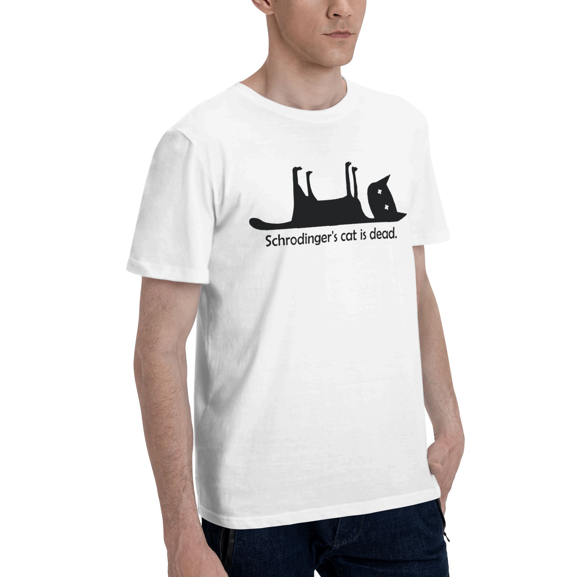 تي شيرت Schrodinger's Cat is D - مراجعة Summer Clothing Ideas Men وسعره