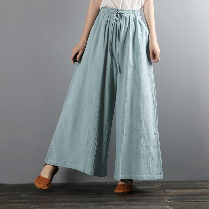 بنطلون واسع الساق للنساء موضة  - مراجعة Palazzo Pant Wide وسعره