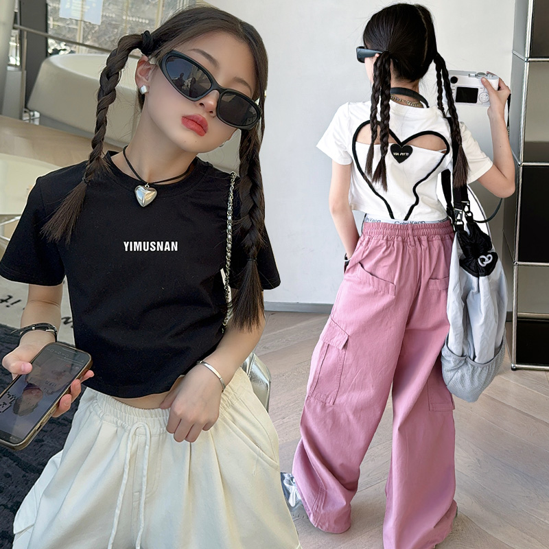 تي شيرت قطني مصمم صيفي للفتيات - مراجعة Summer Loving Kids Clothing وسعره