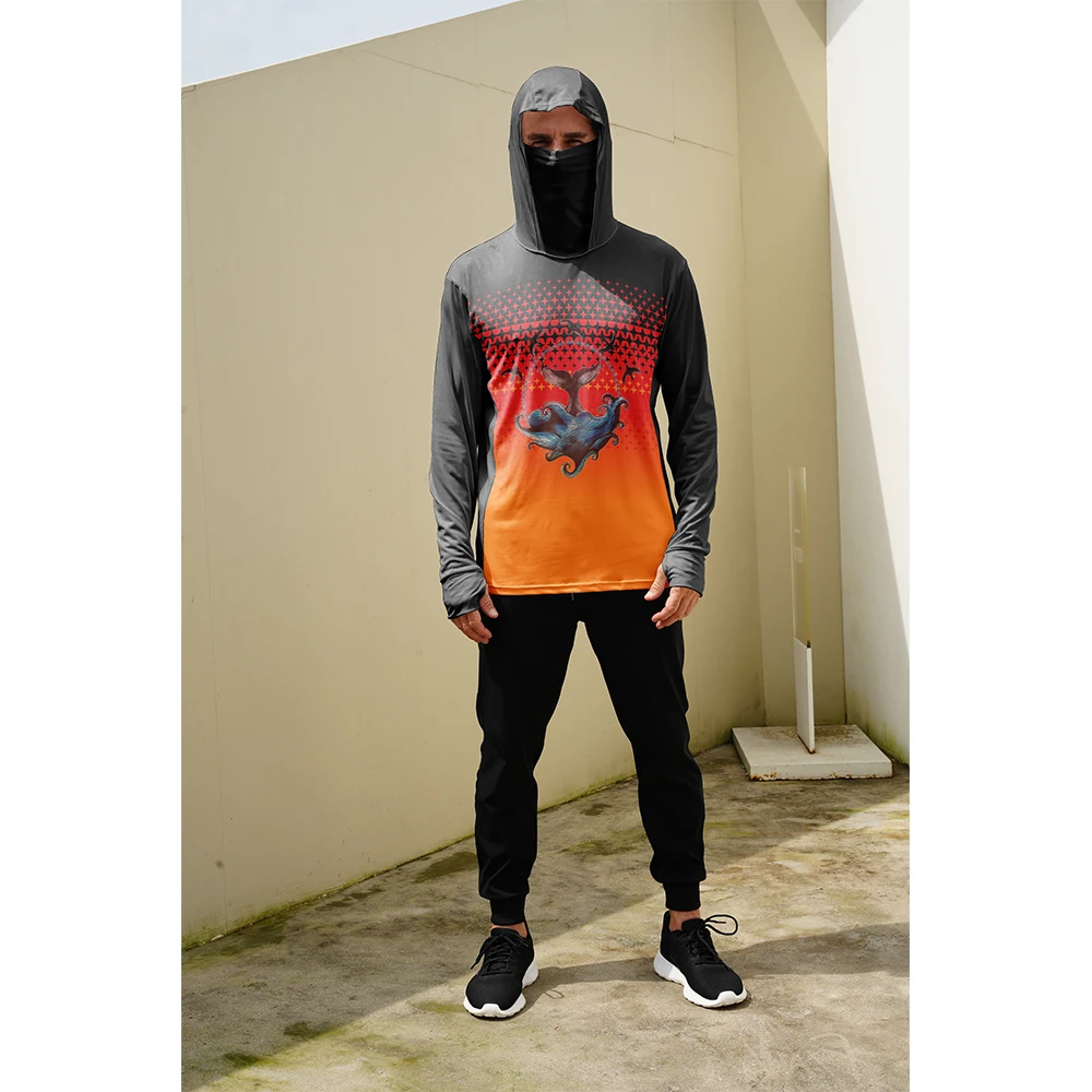 قمصان صيد للرجال مع قناع وغطاء - مراجعة Summer Clothing Guys وسعره
