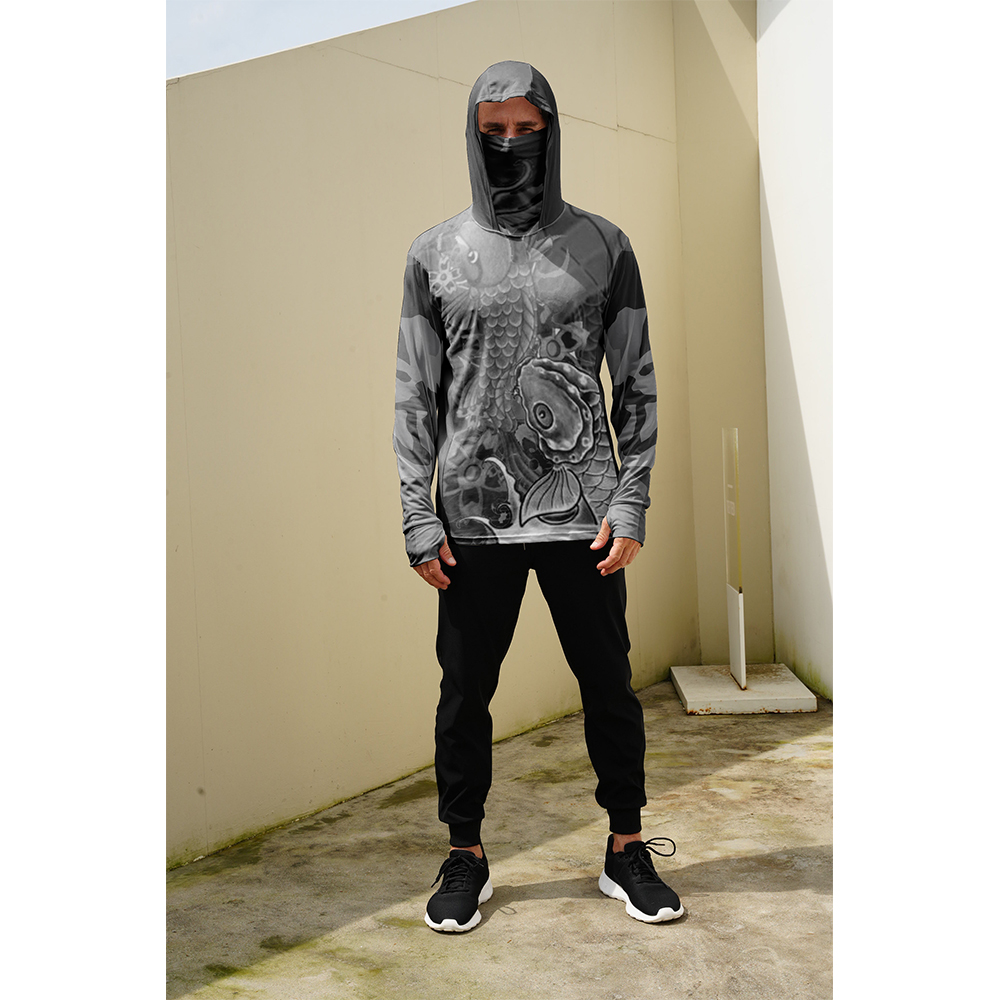 قمصان صيد للرجال مع قناع وغطاء - مراجعة Summer Clothing Guys وسعره
