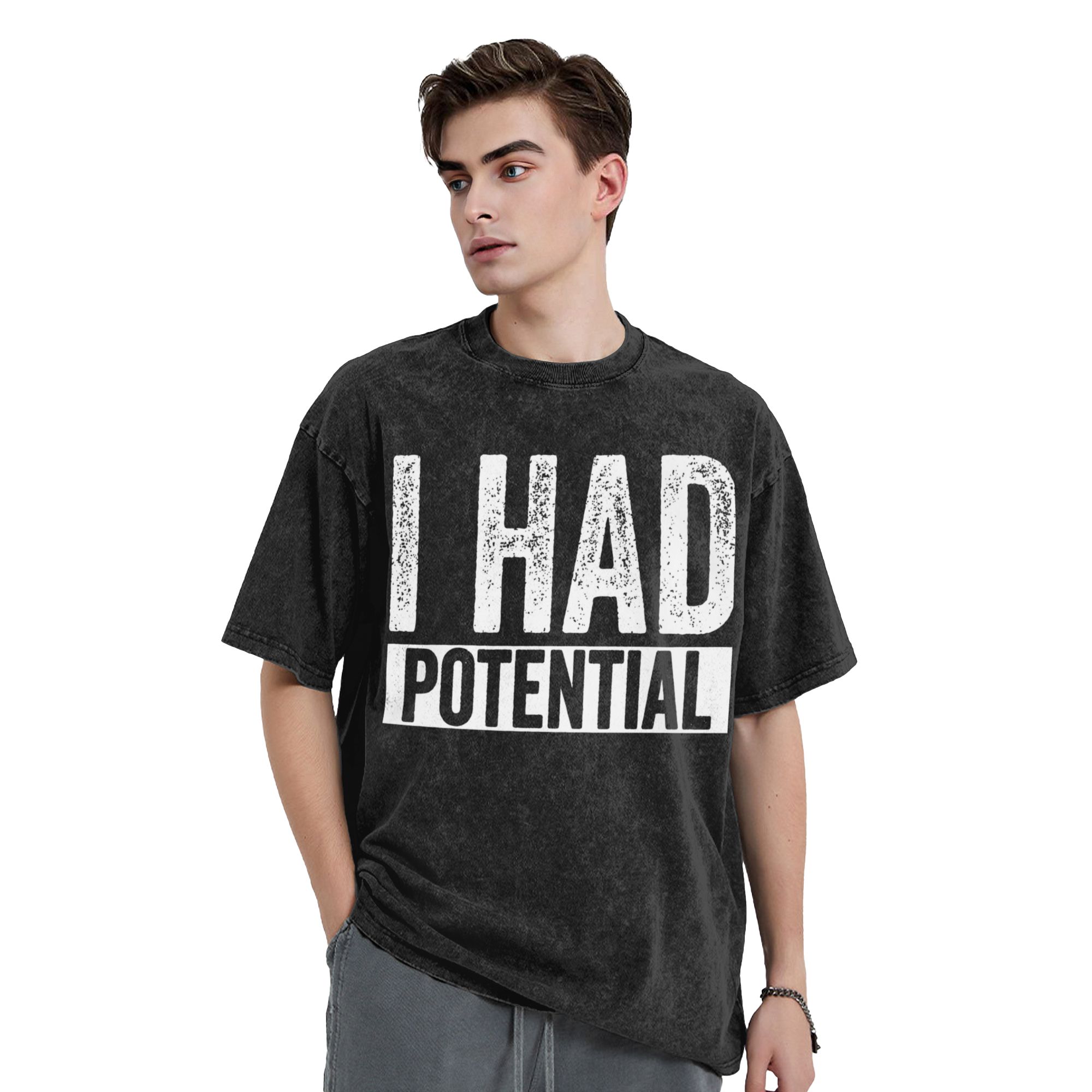 تي شيرتات I Had Potential للرج - مراجعة Summer Clothing Ideas Men وسعره