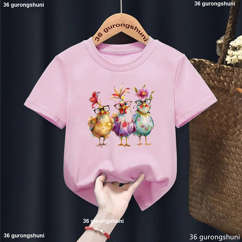 تي شيرت مطبوع عليه زهور دجاج ل - مراجعة Summer Loving Kids Clothing وسعره
