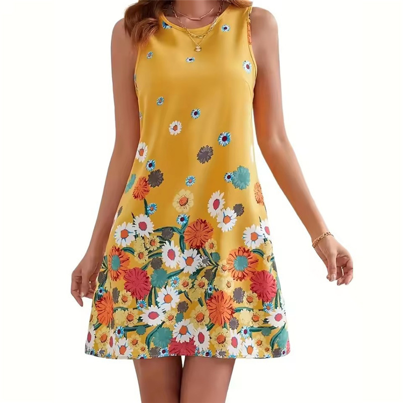 فستان أصفر مزين بالزهور للنساء - مراجعة Soft Summer Yellow Clothing وسعره