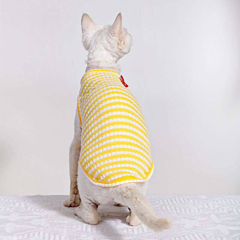 تي شيرت صيفي لملابس Sphynx Cat - مراجعة Soft Summer Yellow Clothing وسعره