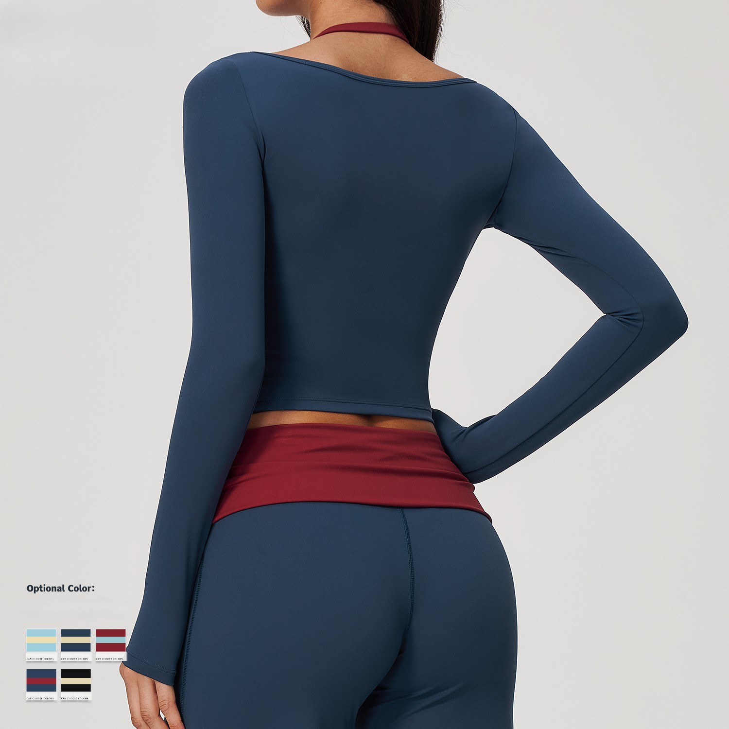 بلوزة يوغا بتصميم قطعتين وهميت - مراجعة Halter Neck Top وسعره