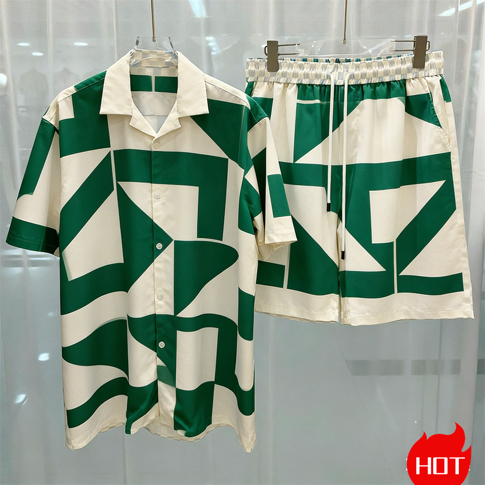 طقم شورت شاطئ رجالي صيفي عصري  - مراجعة Summer Clothing Guys وسعره