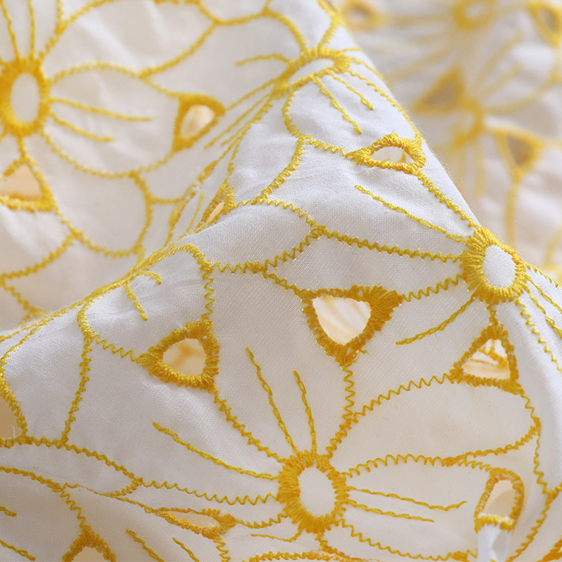 عالية الجودة القطن tecido الأص - مراجعة Soft Summer Yellow Clothing وسعره