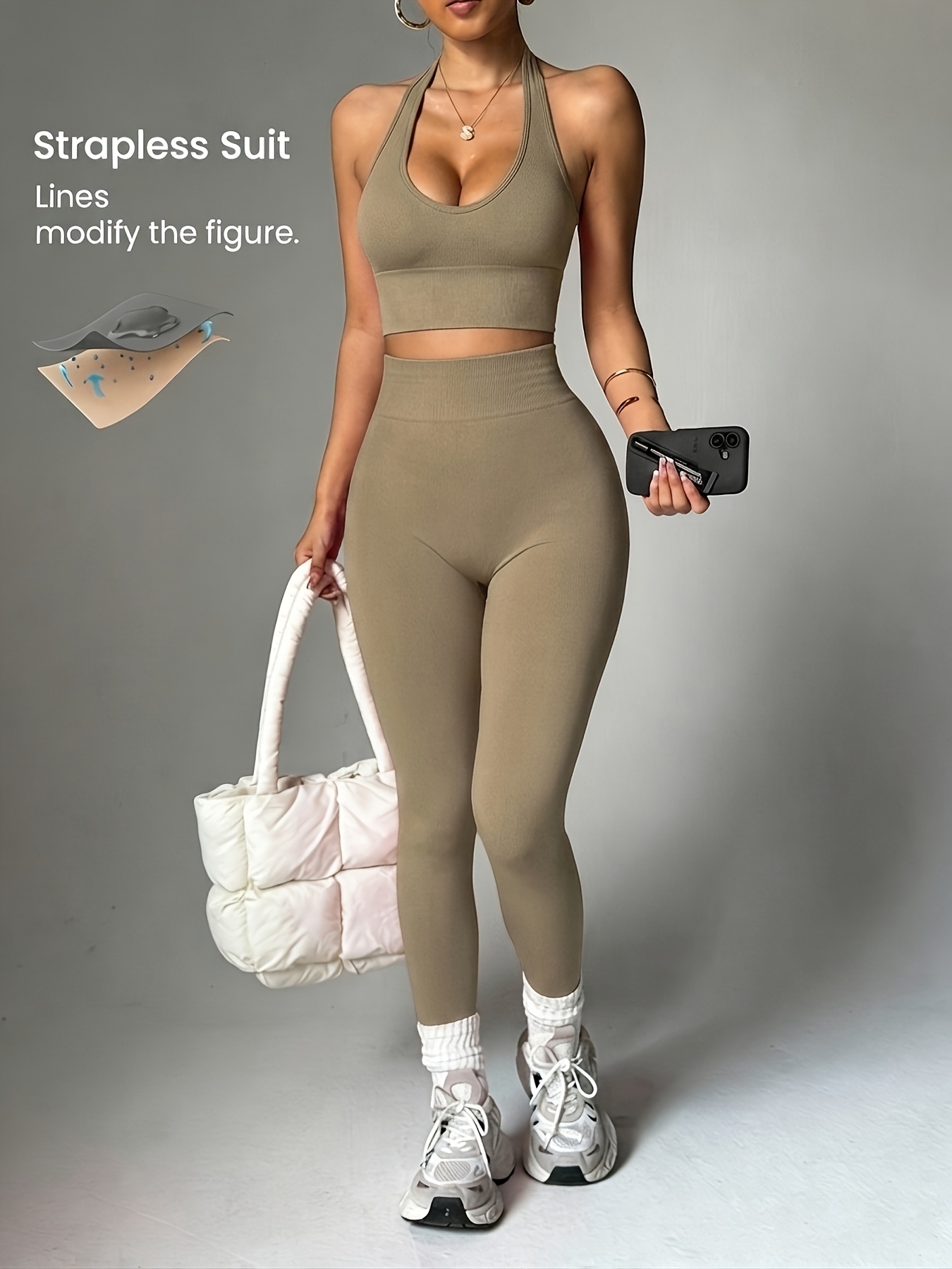 طقم ملابس رياضية نسائية عصري م - مراجعة Halter Neck Top وسعره